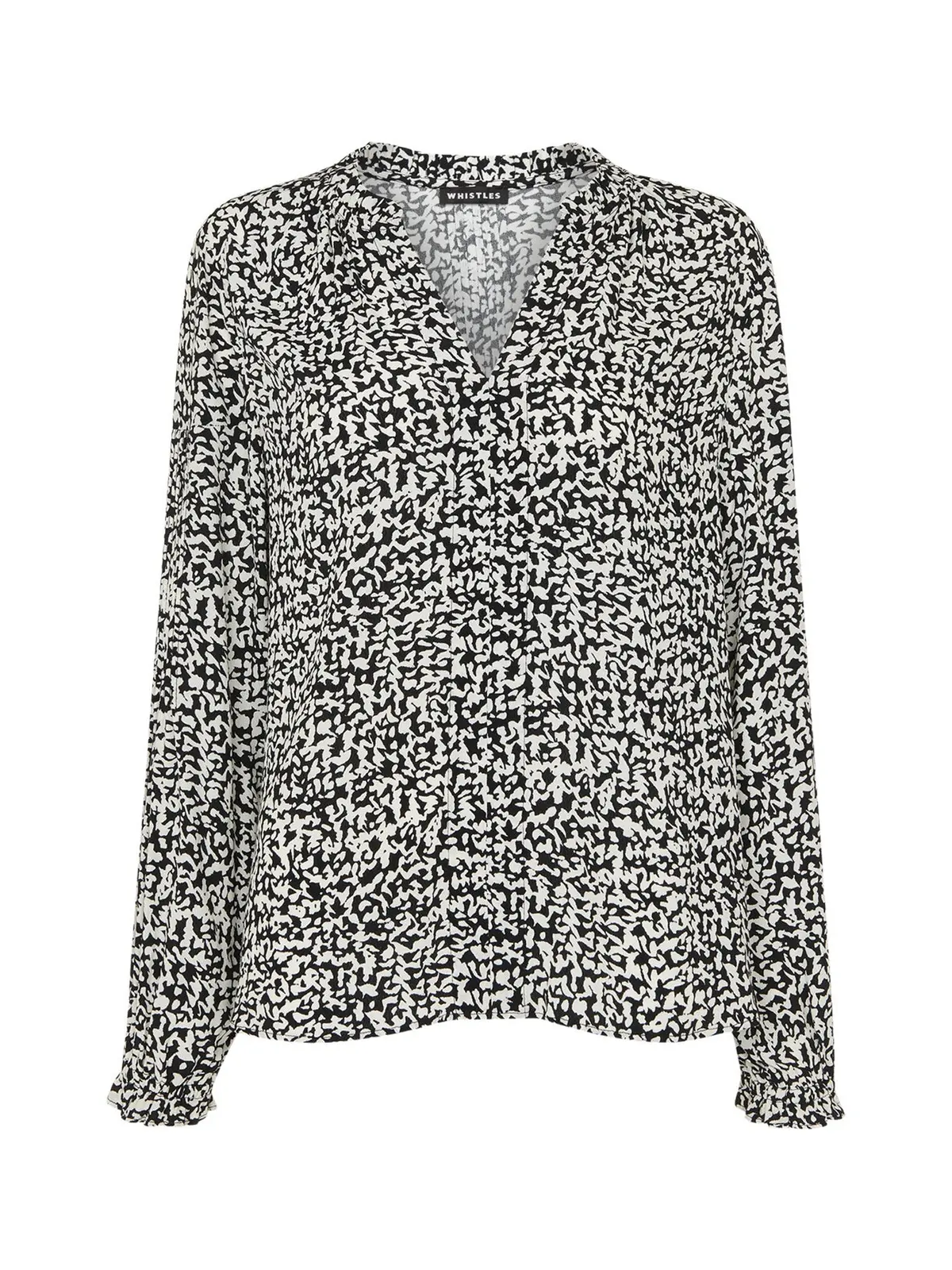 Black/Multi Scribble Print Blouse 1