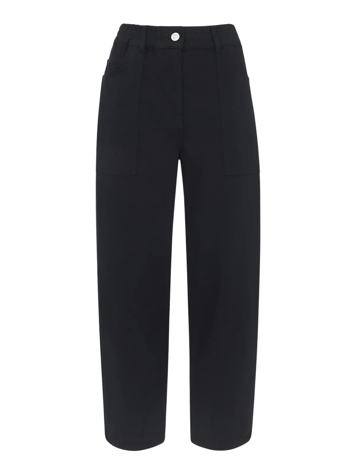 Solid Black Tessa Casual Trouser 1