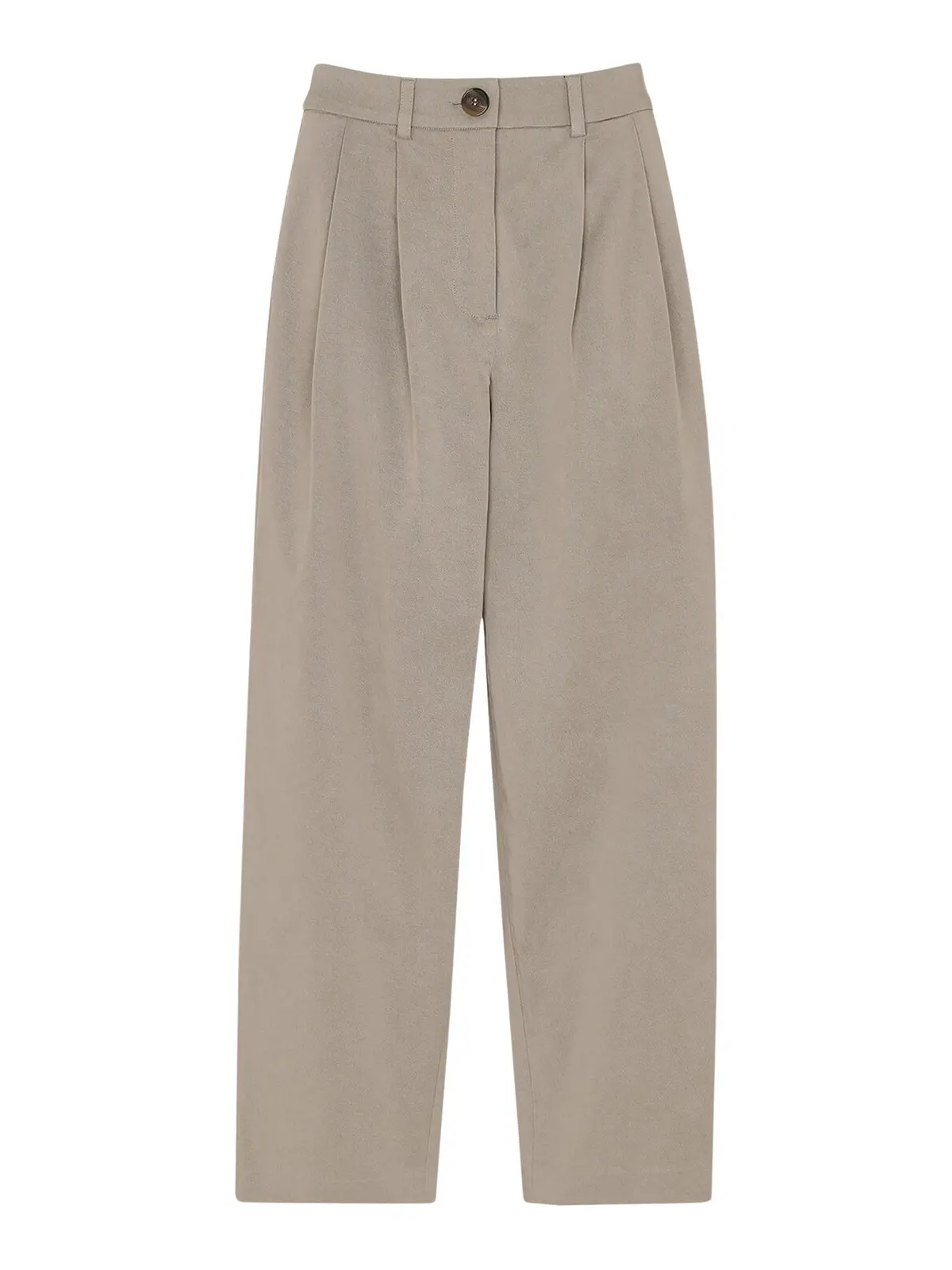 Taupe Bethany Barrel Leg Trouser 1