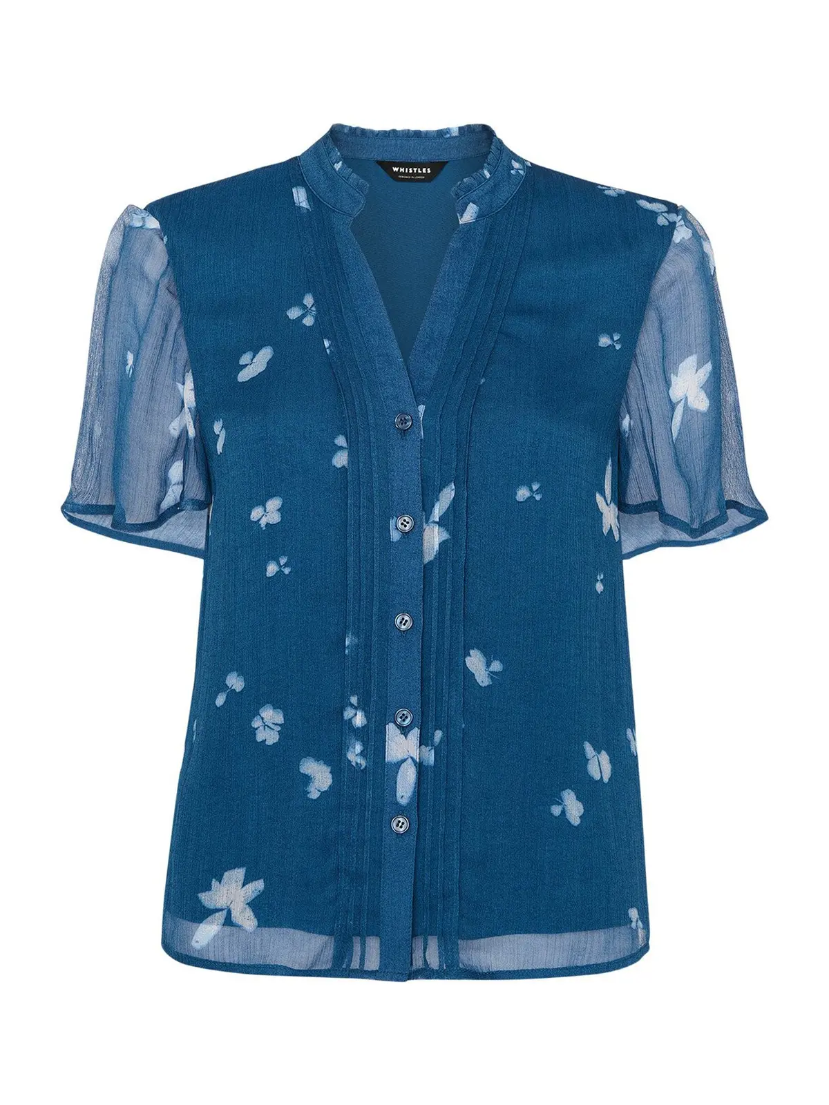 Blue/Multi Sun Bleached Floral Blouse 1