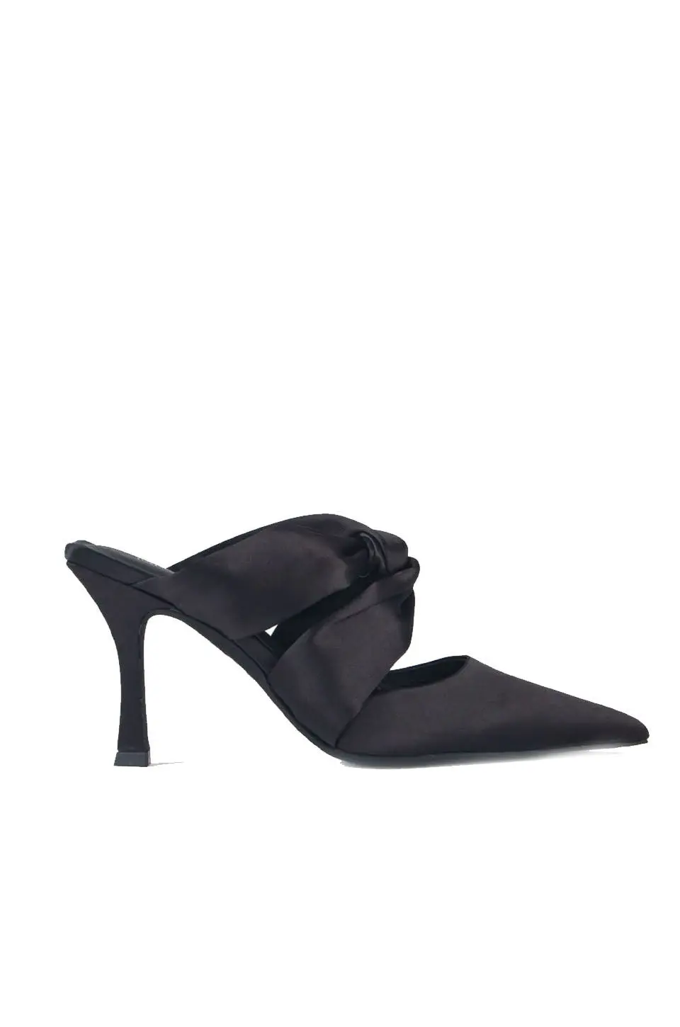 Jeffrey Campbell Tied-Up Heels In Black Satin 1