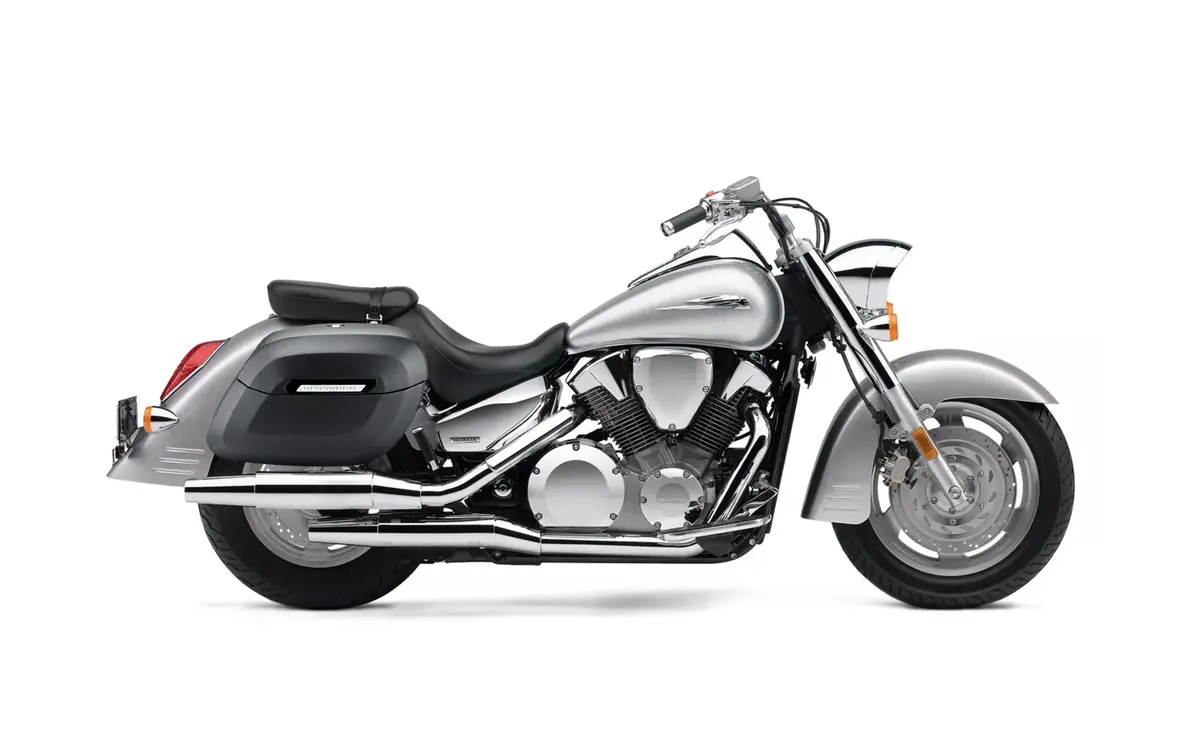 40L - Lamellar Raven Xl Honda Vtx 1300 S Matte Hard Saddlebags 2