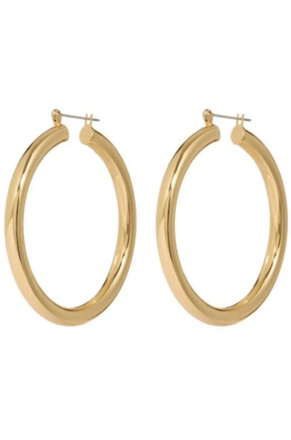 Amalfi Tube Hoops Gold 1