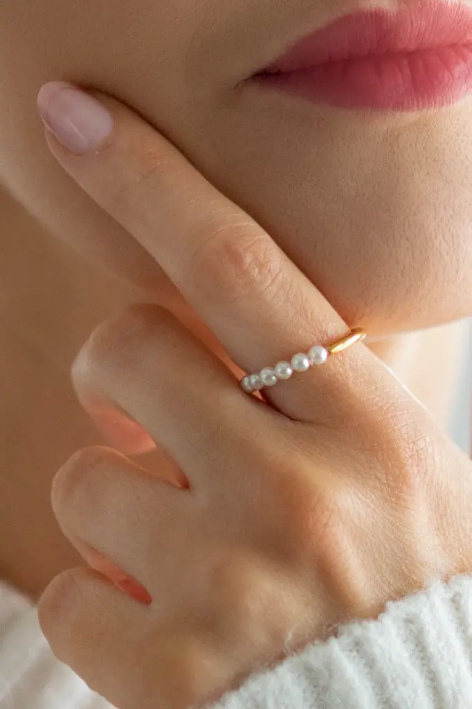 Farrah B Unconditional Pearl Ring - Size 6 1