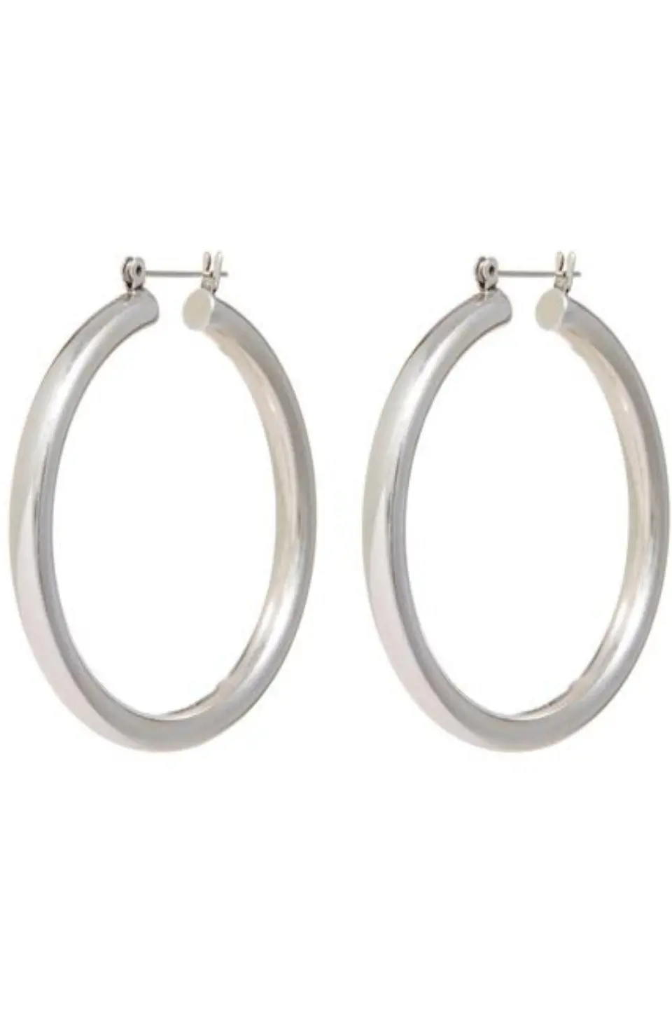 Amalfi Tube Hoops Silver 1