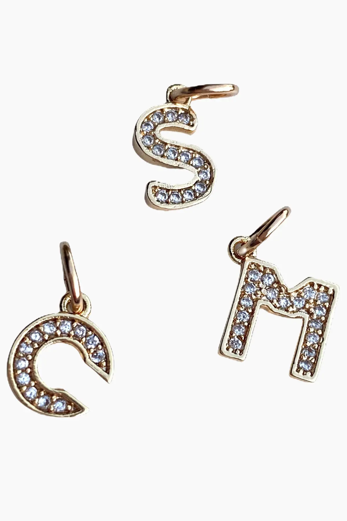 Farrah B Pave Initial Charm - Letter J 1