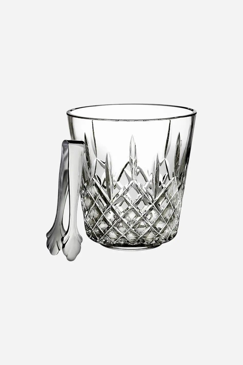 Waterford Lismore Ice Bucket With Tongs 7.5'' 1