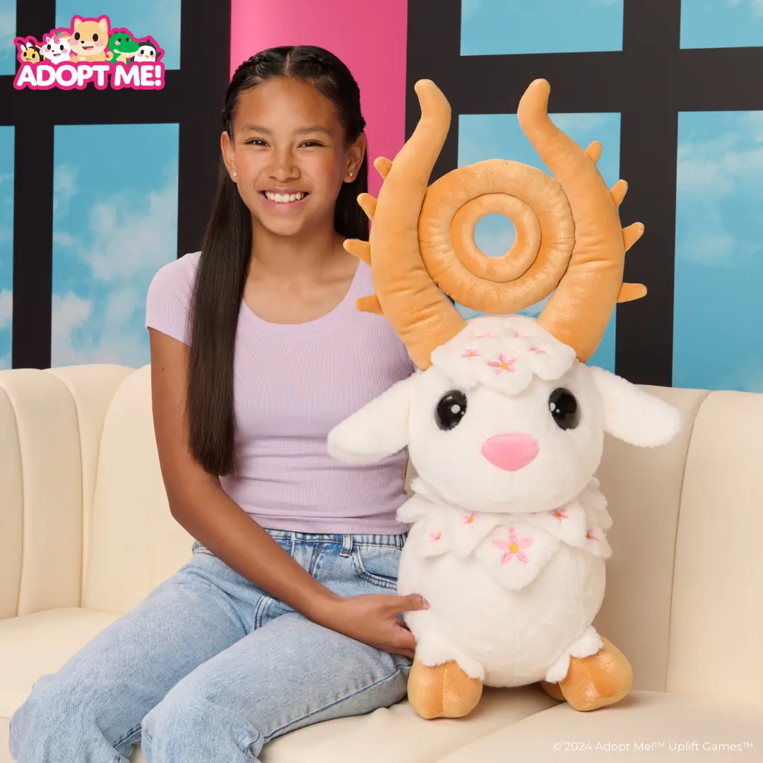 Adopt Me! 28-Inch Goldhorn Giant Plush (Exclusive Virtual Item Included) 1