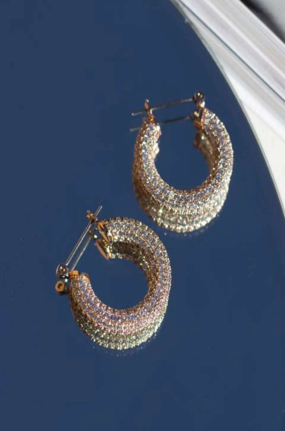 Pave Baby Amalfi Hoops 2