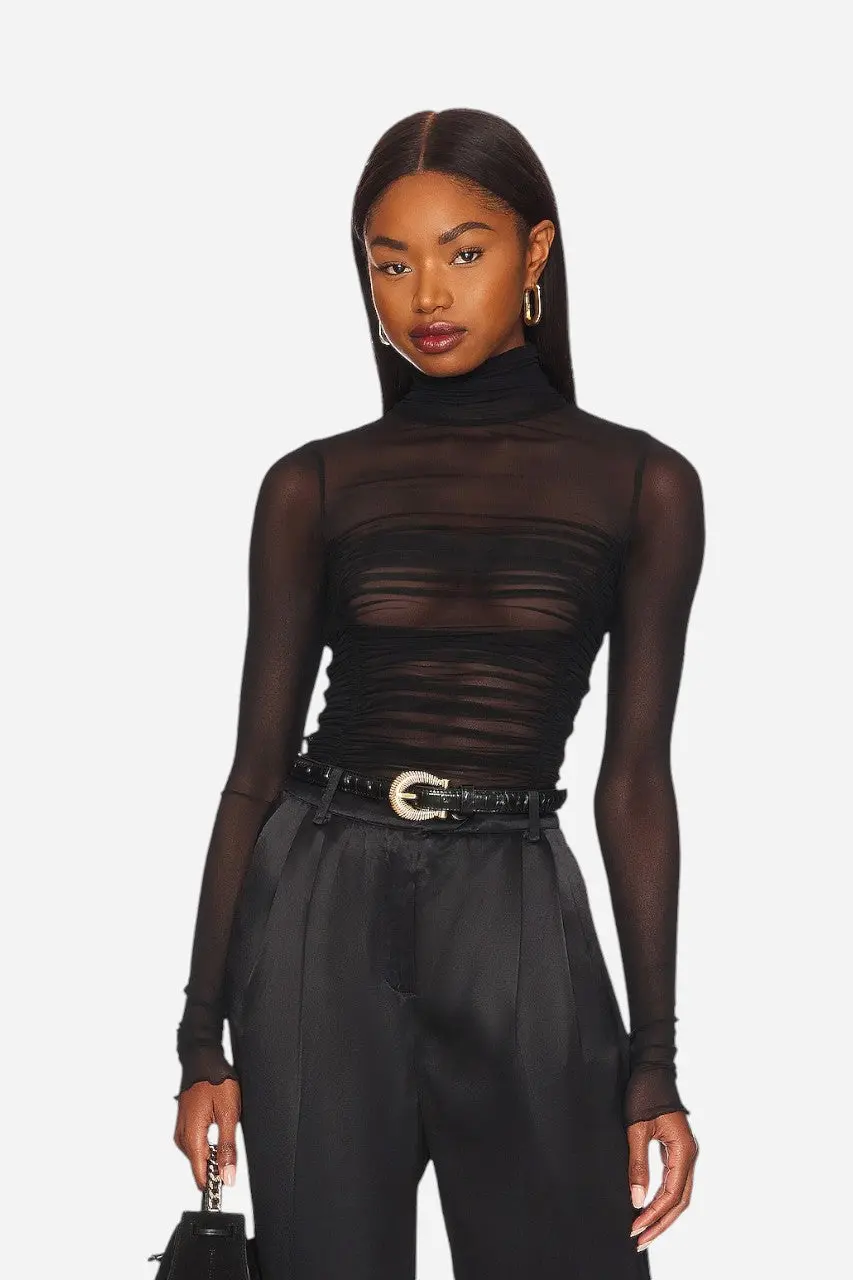 Free People Under It All Bodysuit Black 1