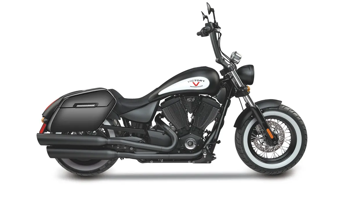 42L - Baldur Extra Large Victory High Ball Painted Motorcycle Hard Saddlebags 2