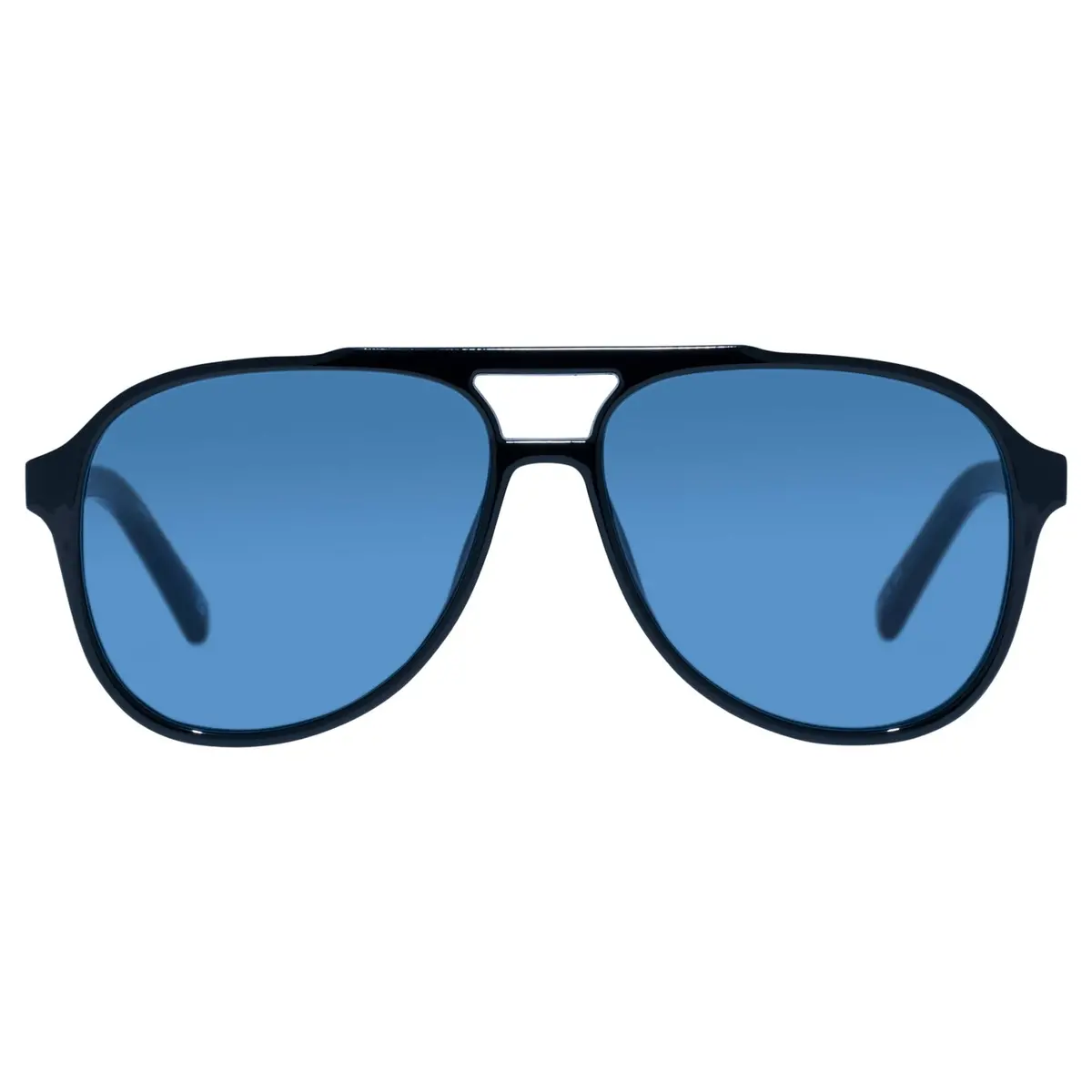 Le Specs Tragic Magic Sunglasses In Black And Navy Mono Lenses 2