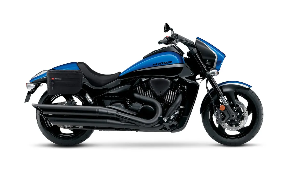 18L - Patriot Medium Suzuki Boulevard M109 Vzr1800 Motorcycle Throw Over Saddlebags 2