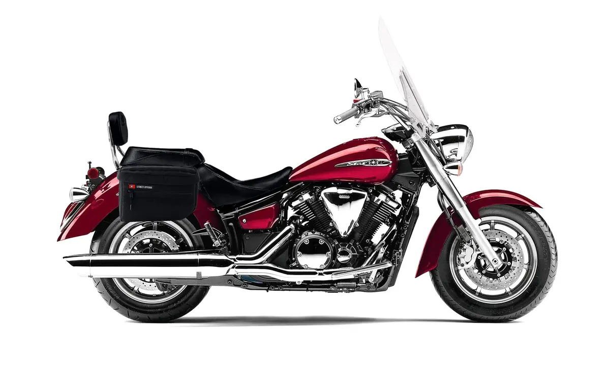 18L - Patriot Medium Yamaha V Star 1300 Tourer Motorcycle Throw Over Saddlebags 2