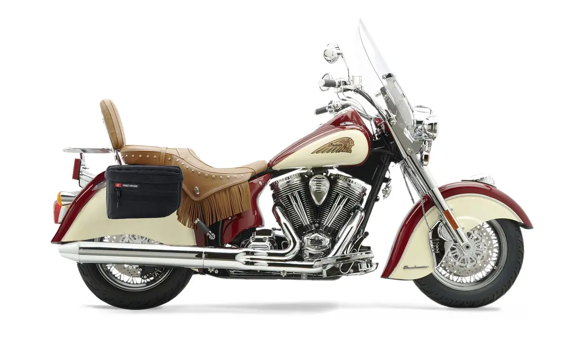 18L - Patriot Medium Indian Chief Roadmaster Motorcycle Throw Over Saddlebags 2