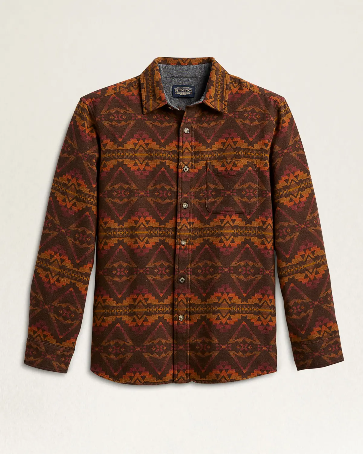 Pendleton Woolen Mills Marshall Chamois Double Soft Shirt In Alto Mesa Rust 1