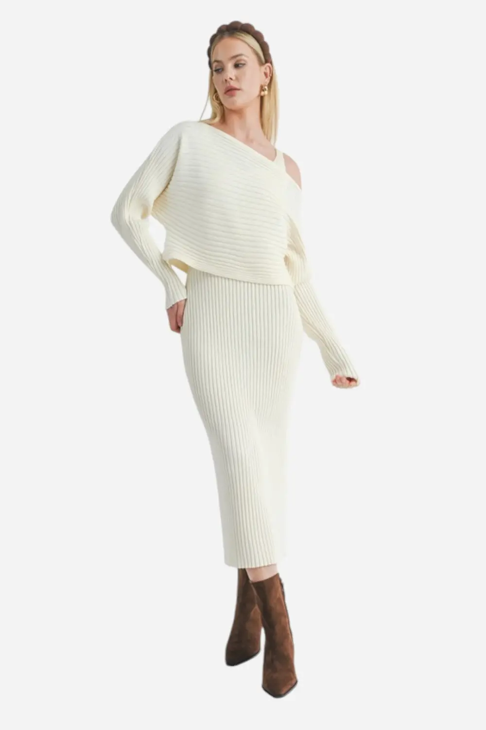 Sage The Label Gabi Sweater Top & Dress Set 1