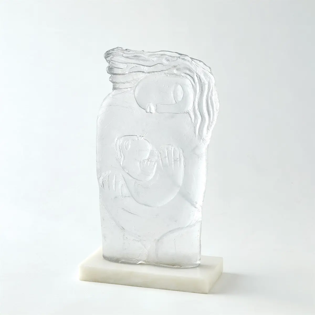 Mother & Child Glass Sculpture 1