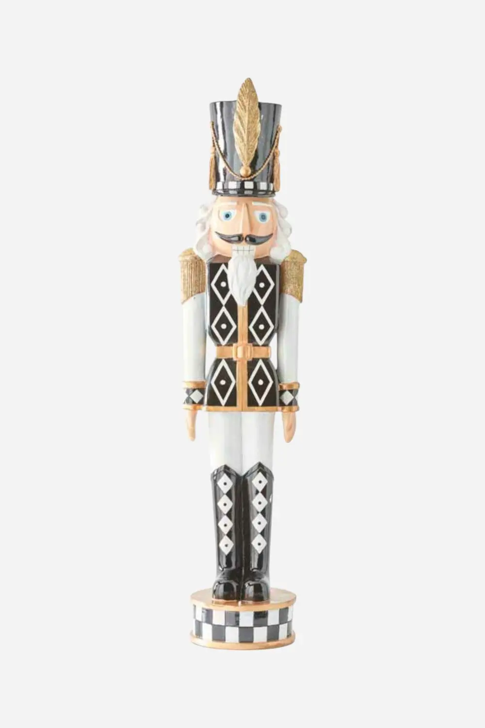 Nutcracker Display In Black And White 37" 1