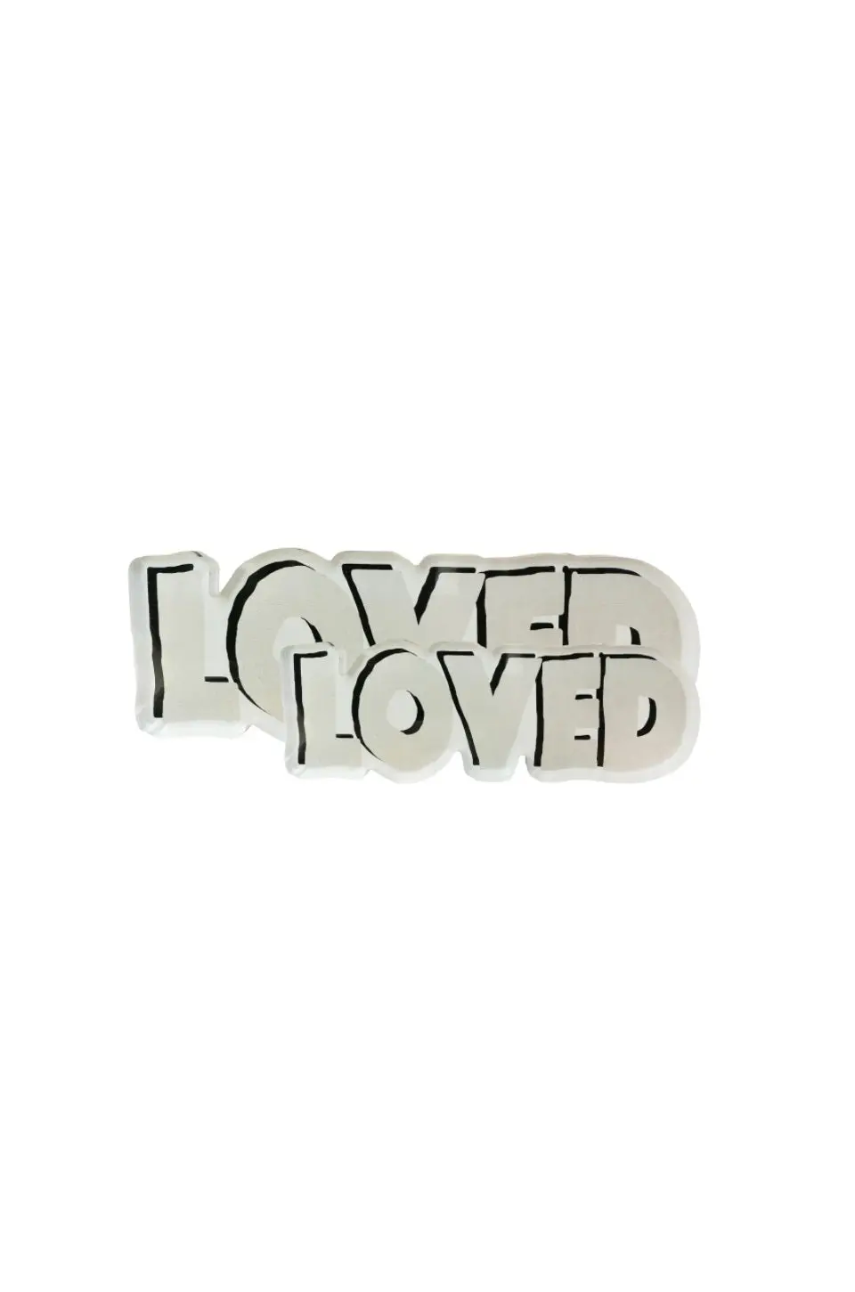 Kerri Rosenthal Silver Large Loved Rock Of Love 2