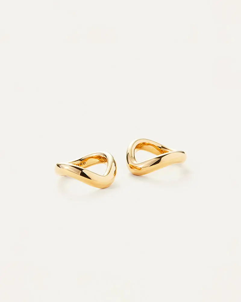 Jenny Bird Ola Ring Set In Gold - Size 8 2
