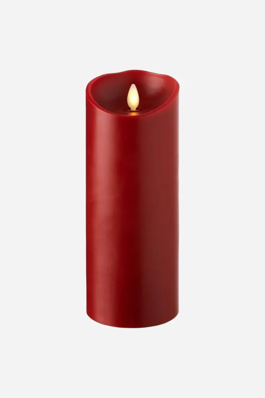 Raz Imports Red Flameless Candle, 3X9 1