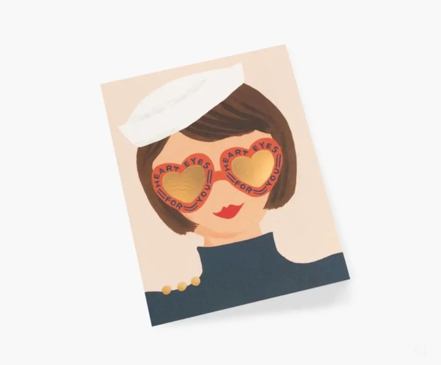 Heart Eyes Greeting Card 1