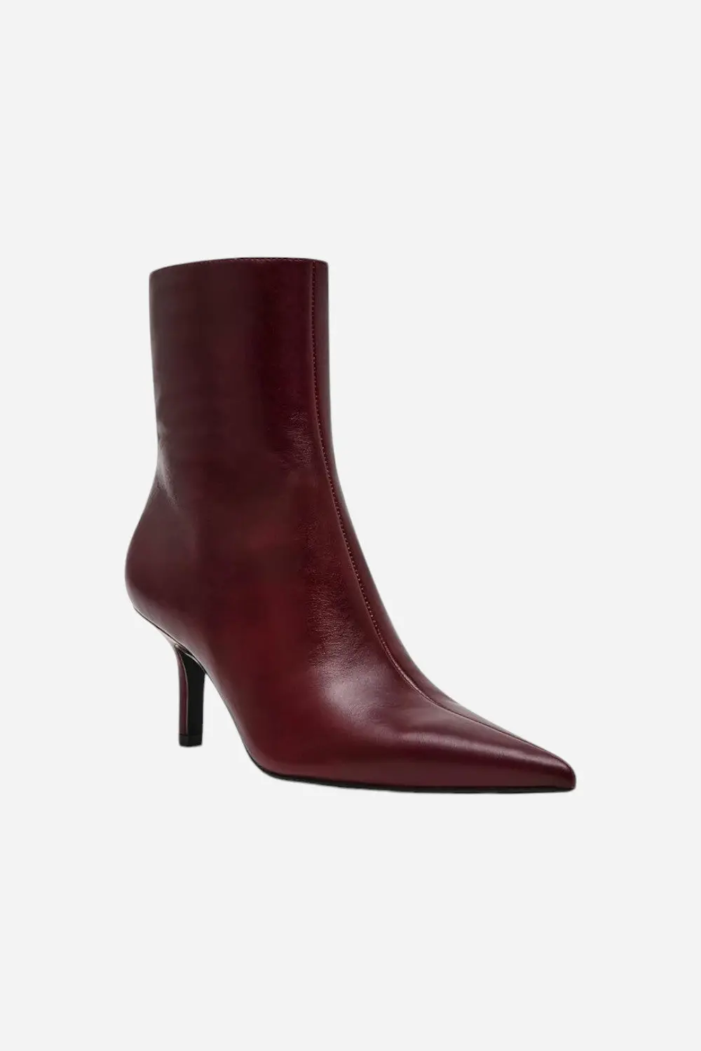 Steve Madden Alston Burgundy Leather Bootie 1