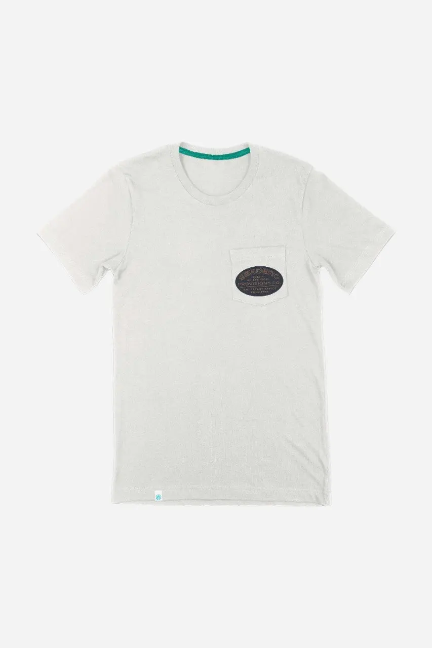 Sendero Provisions Jackalope Pocket Tee In Vintage White 2