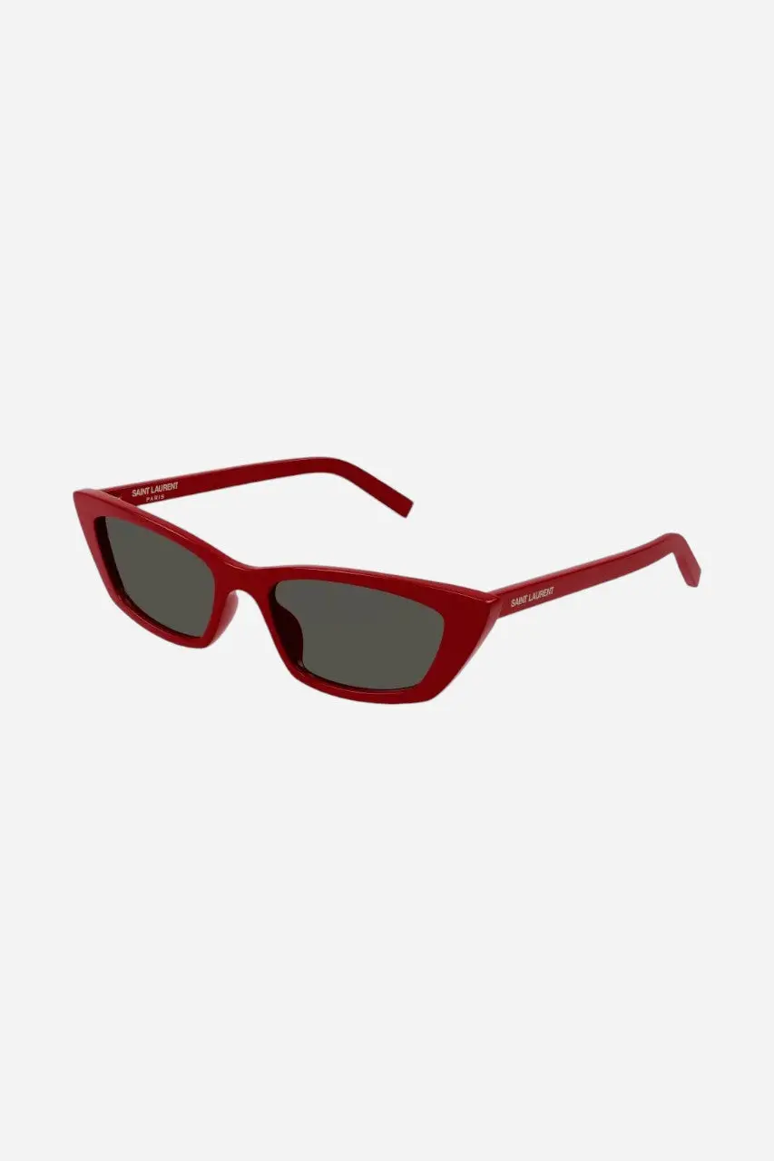 St. Laurent Red Cat-Eye Sunglasses (Sl 277-012 52) 2