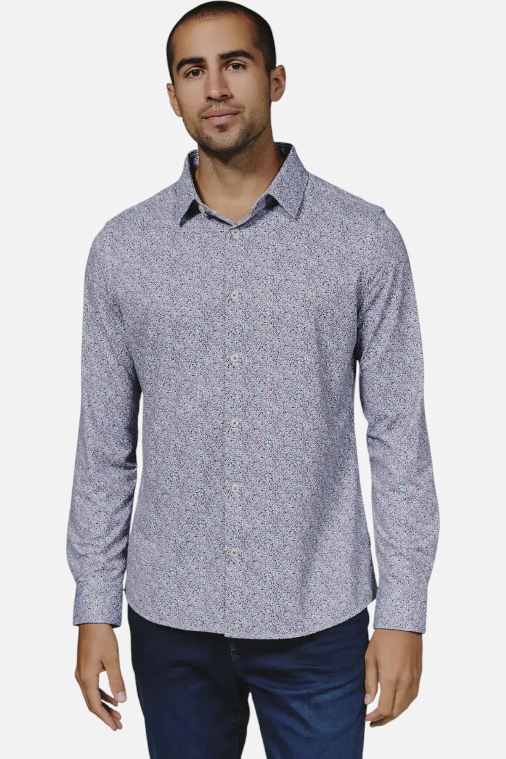 7 Diamonds Prague Long Sleeve In Stone Rose 1