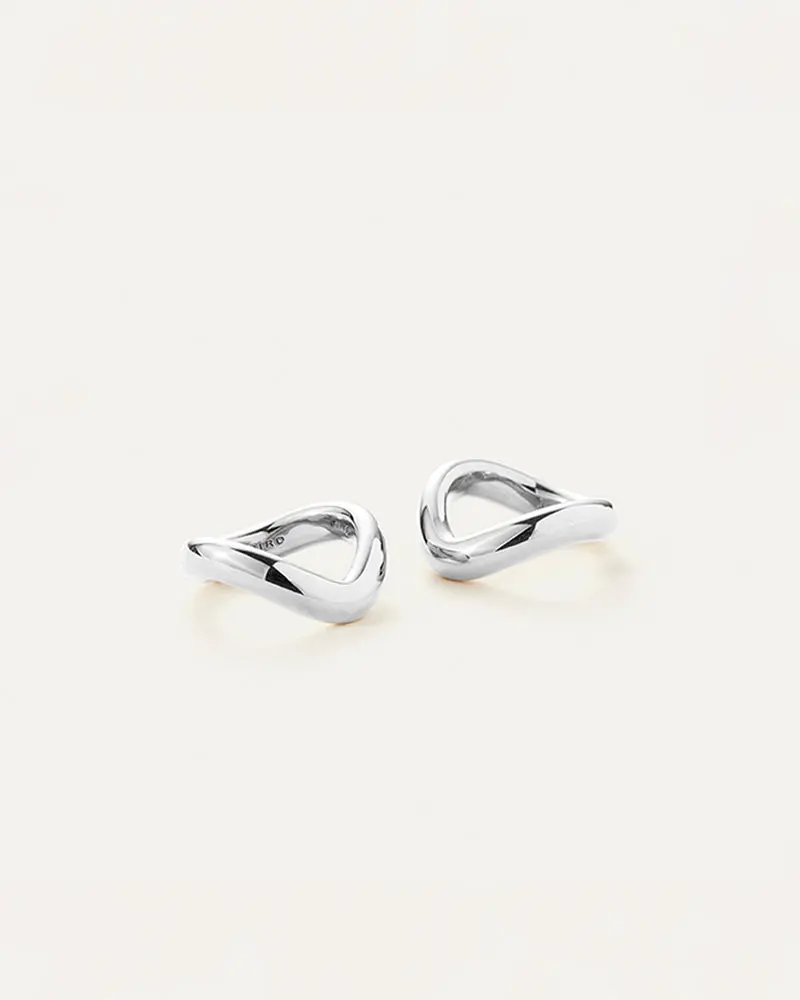 Jenny Bird Ola Ring Set In Sterling Silver - Size 7 2