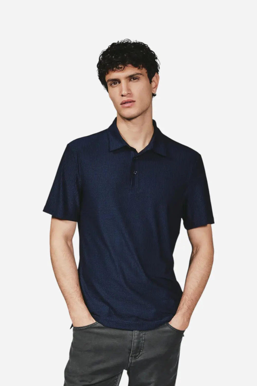 7 Diamonds Marlowe Polo In Navy 1