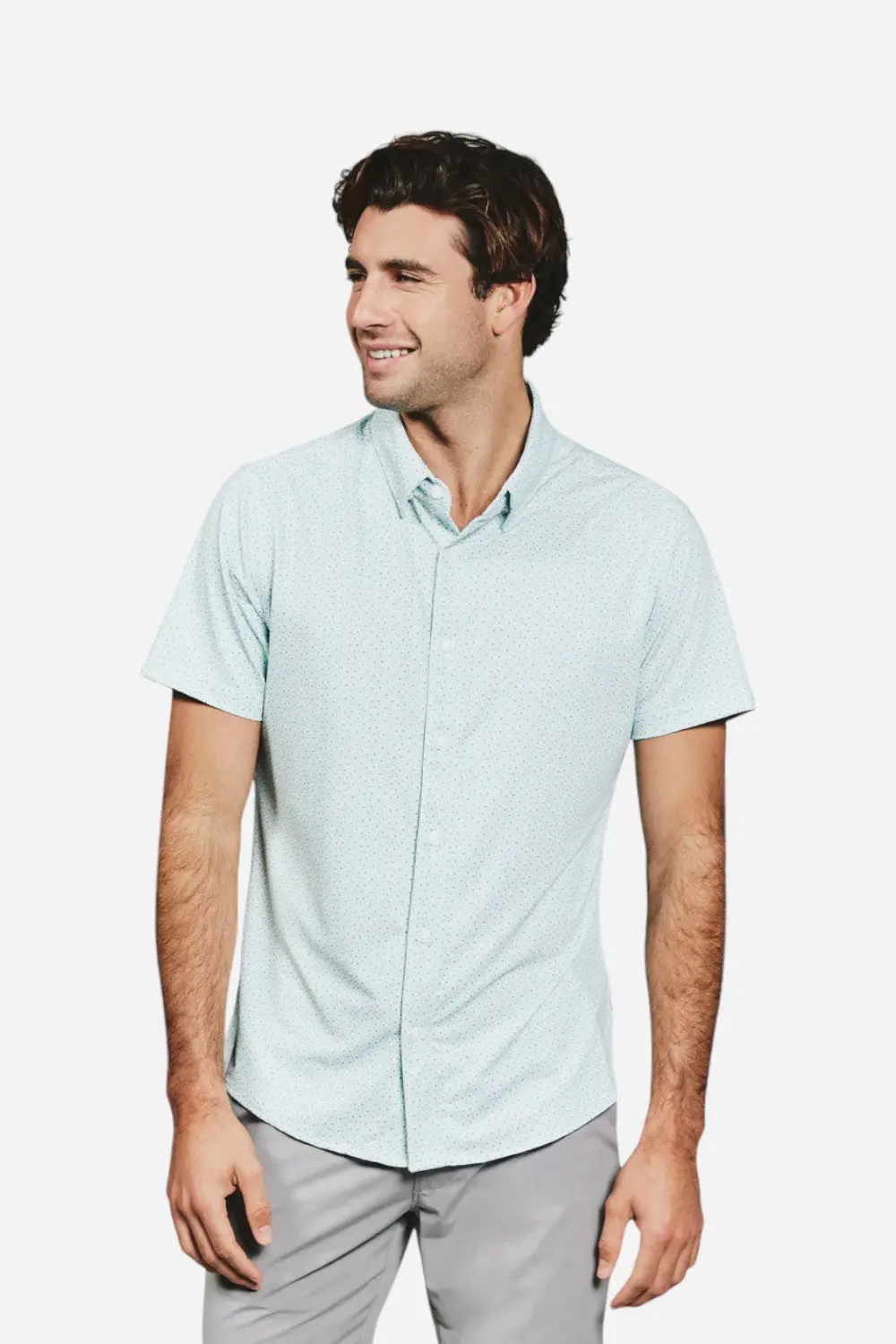 7 Diamonds Riley Short Sleeve Shirt In Mint 1