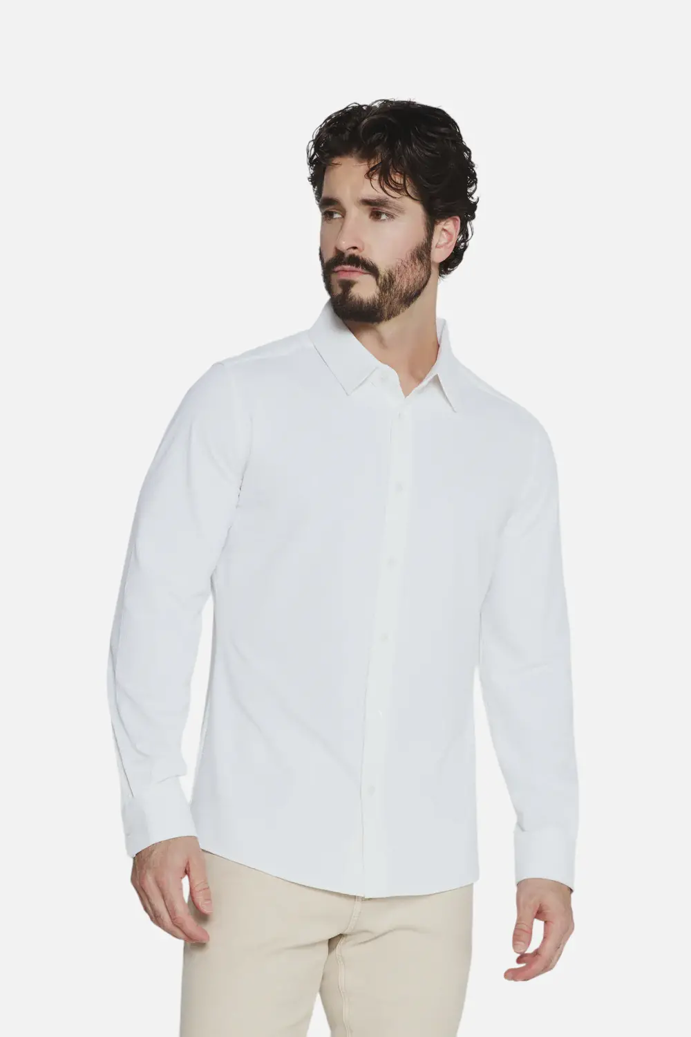 7 Diamonds Ferris Long Sleeve Shirt In White 1
