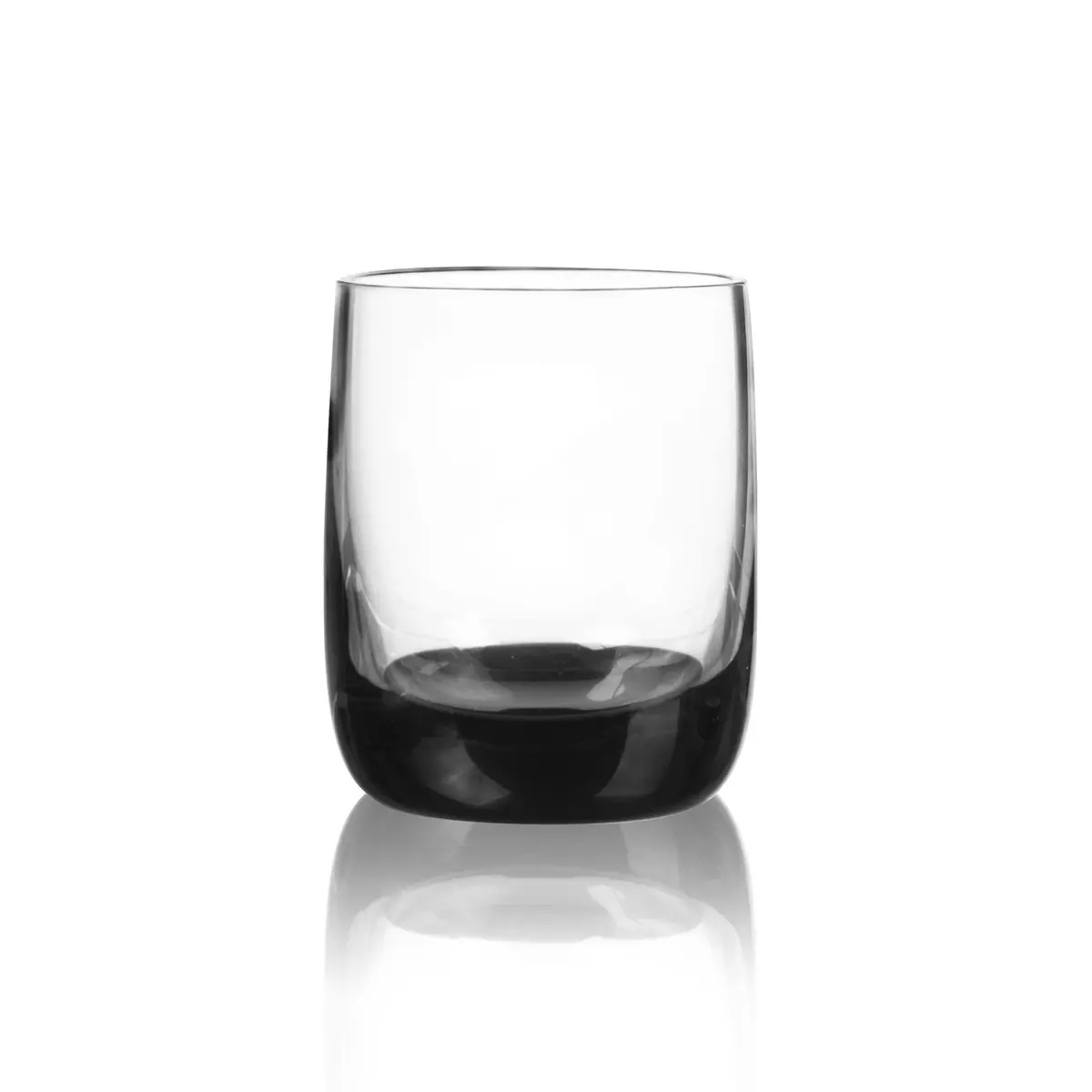 Qualia Glass Ebony Double Old Fashioned Glass, Set Of 4 1