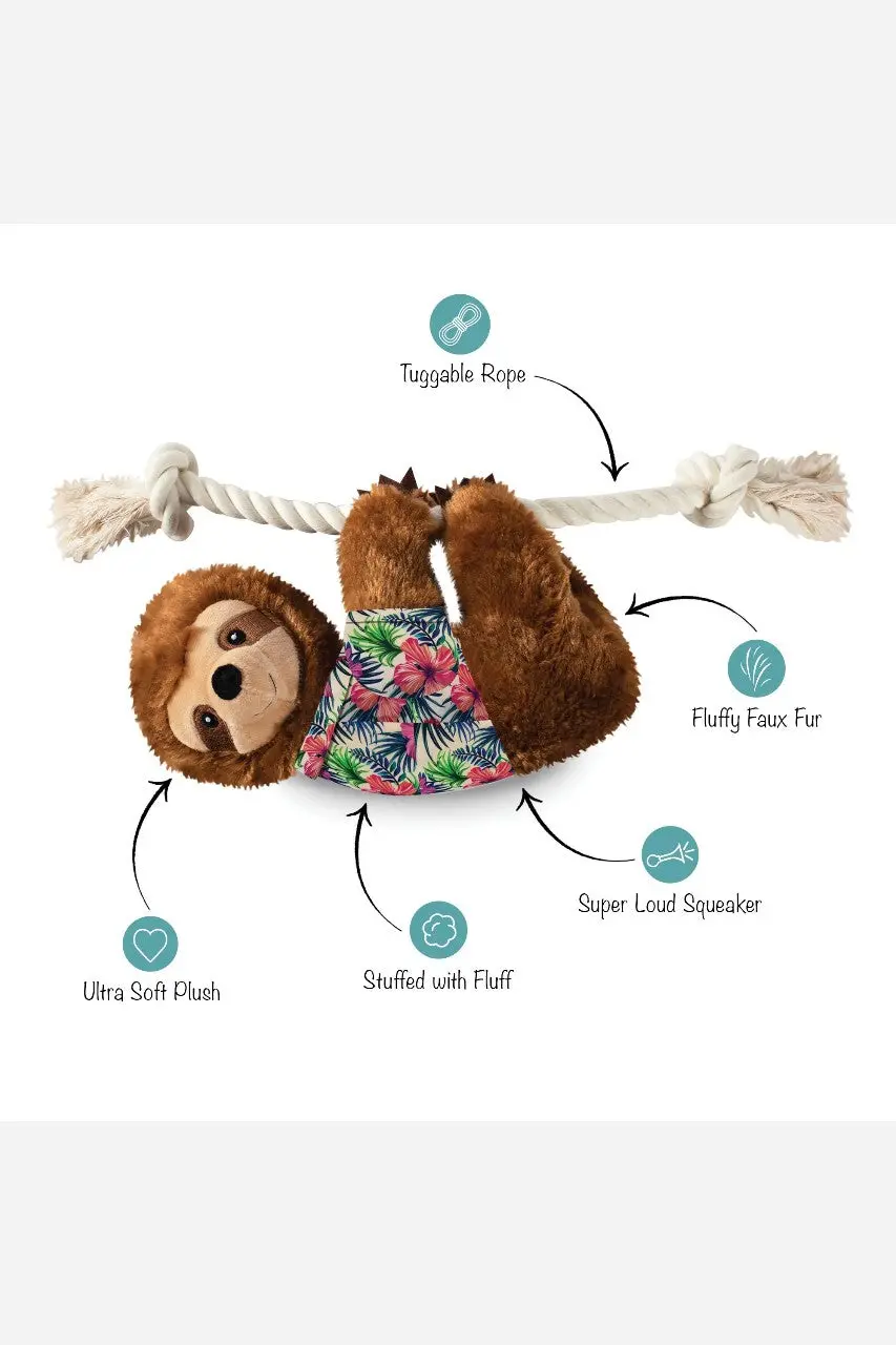 Fringe Studio Sloth Let's Hang Out Dog Toy 2