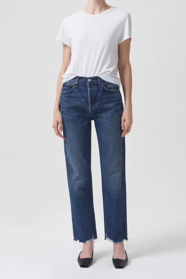 Agolde 90'S Pinch Waist High Rise Straight Jeans In Swindle 1