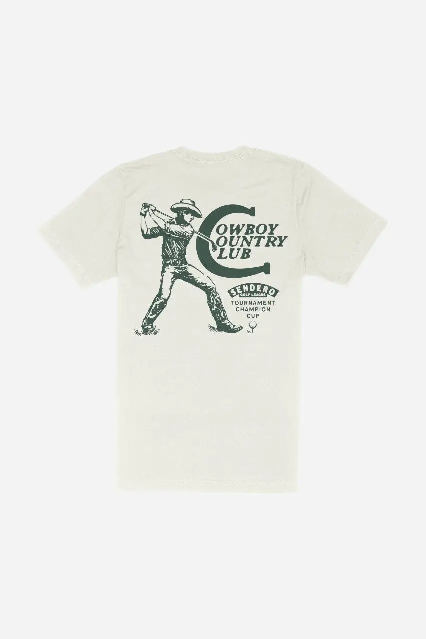 Sendero Cowboy Country Club T-Shirt White 1