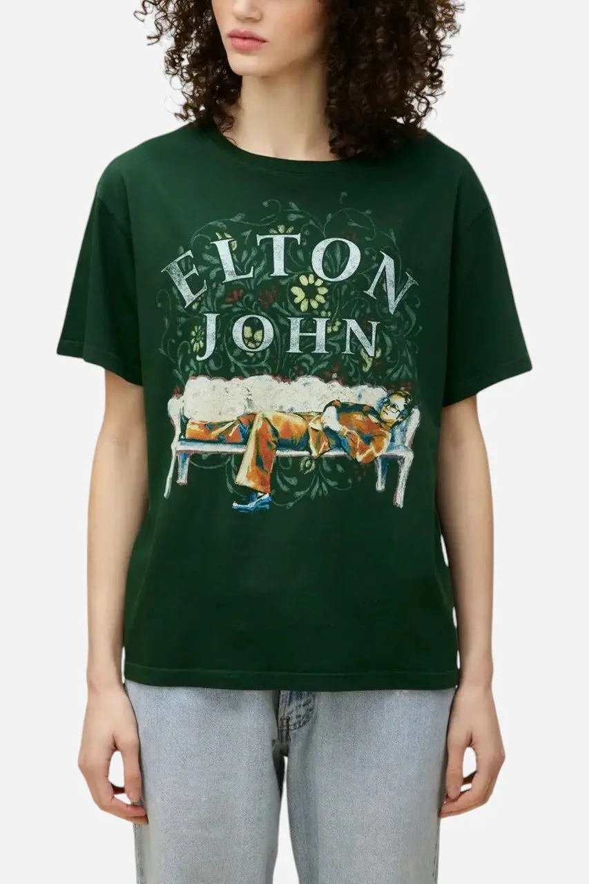 Daydreamer La Elton John Floral Boyfriend Tee 1