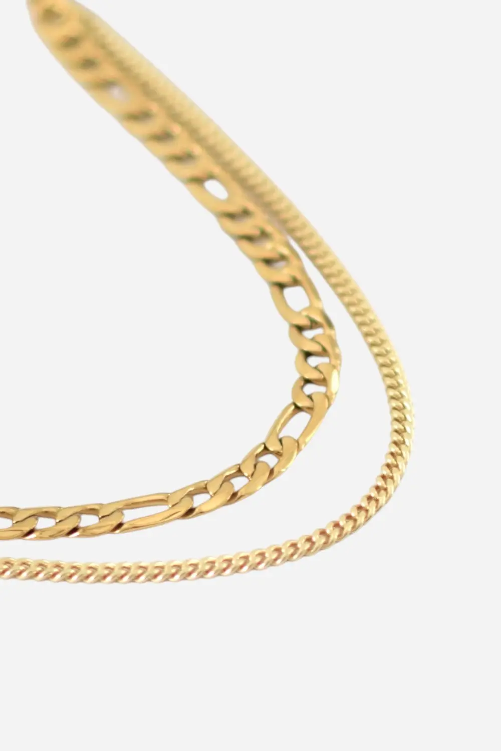Farrah B Trailblazer 2 Layer Necklace Gold 1