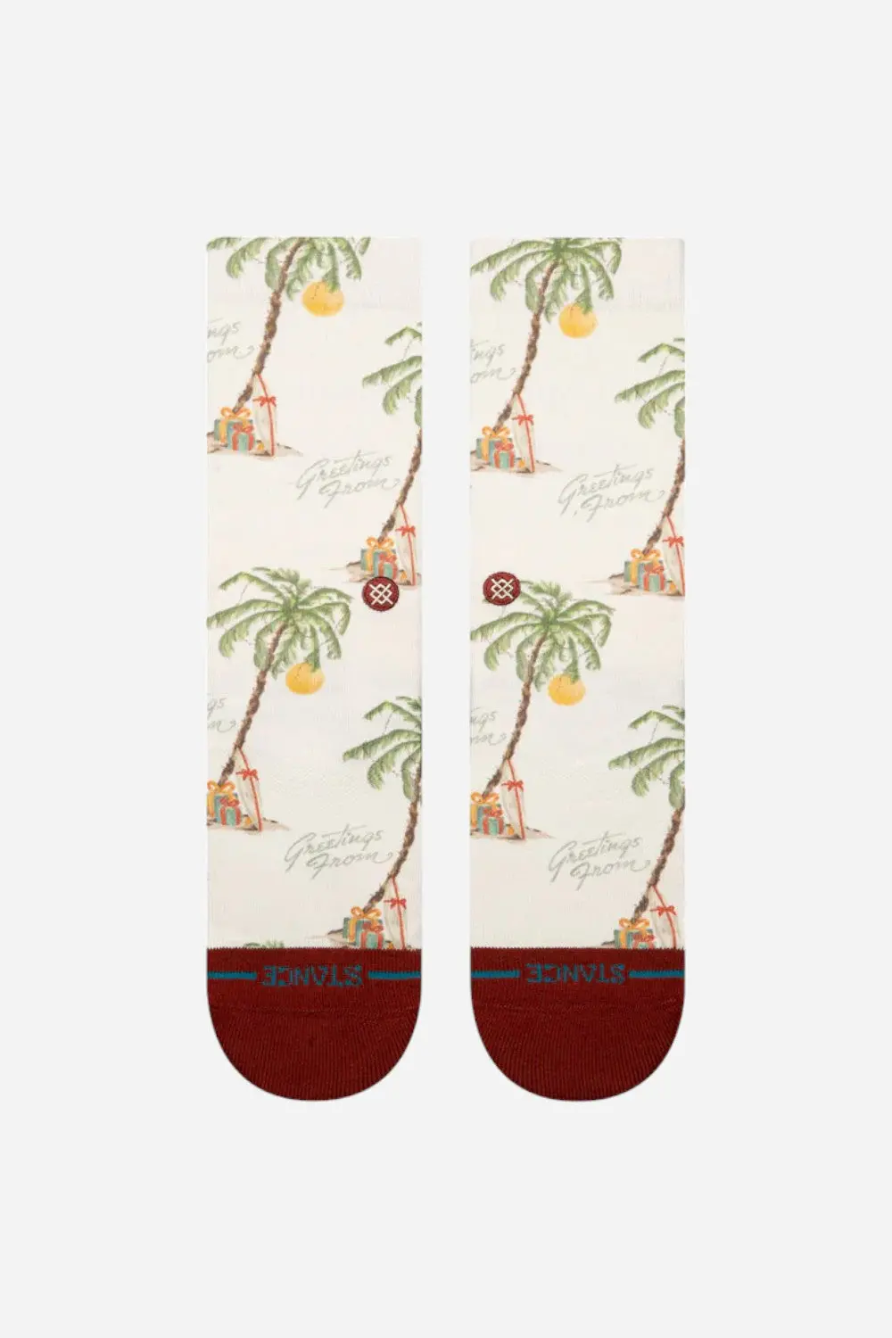 Stance Greetings From Crew Socks In Canvas 2