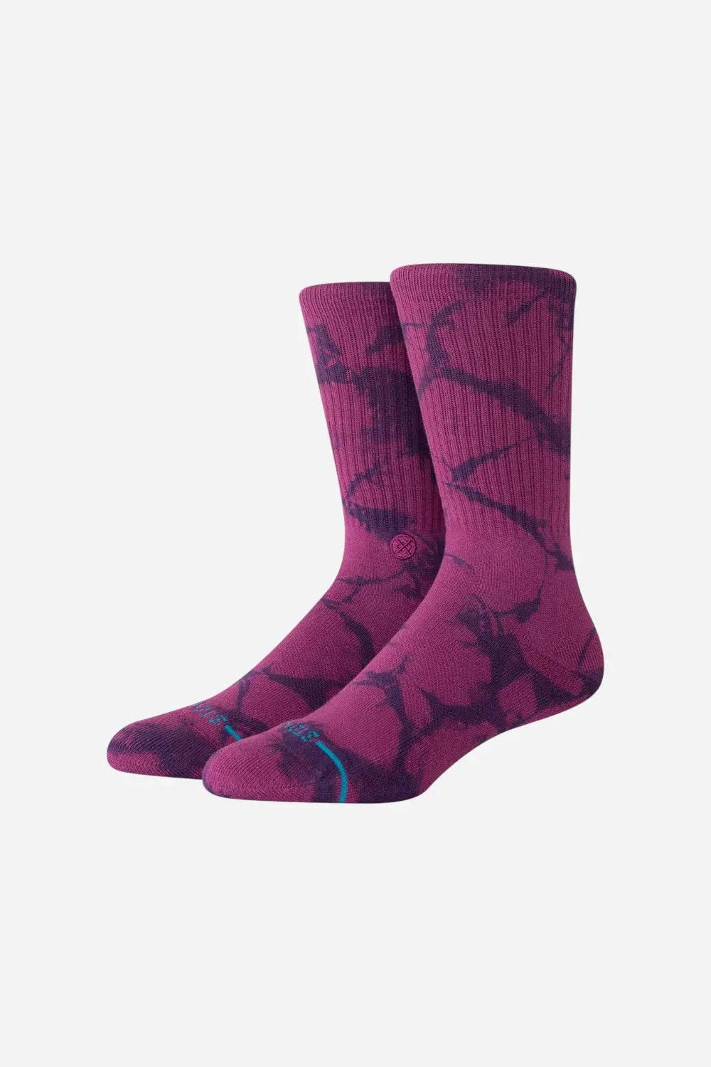 Stance Icon Dye Crew Socks In Navy 1