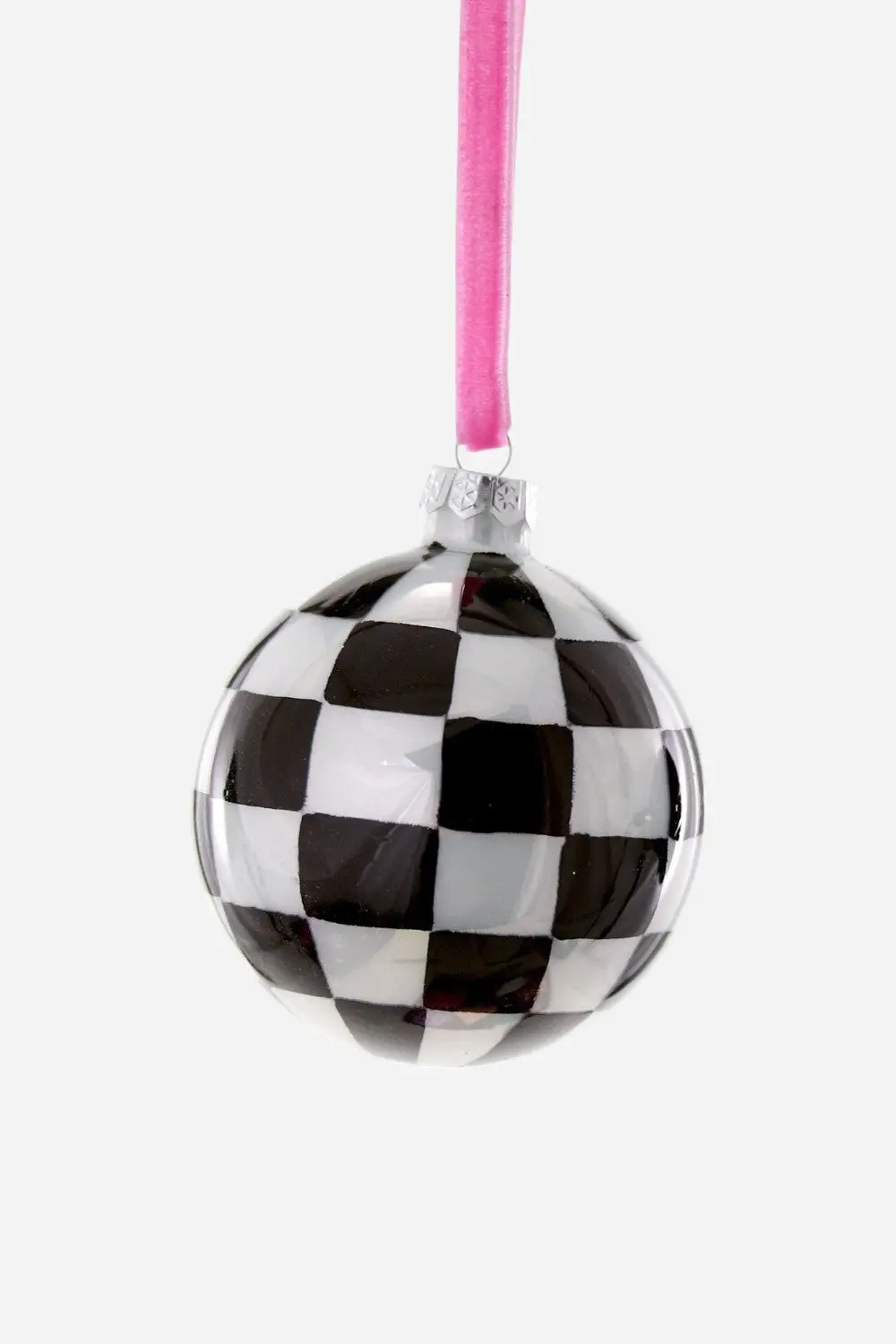 Medium Checkered Bauble Ornament 1