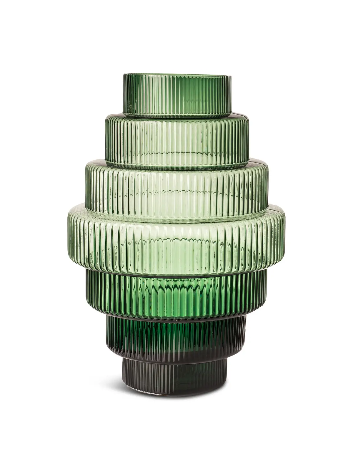 Steps Vase Large Green 1