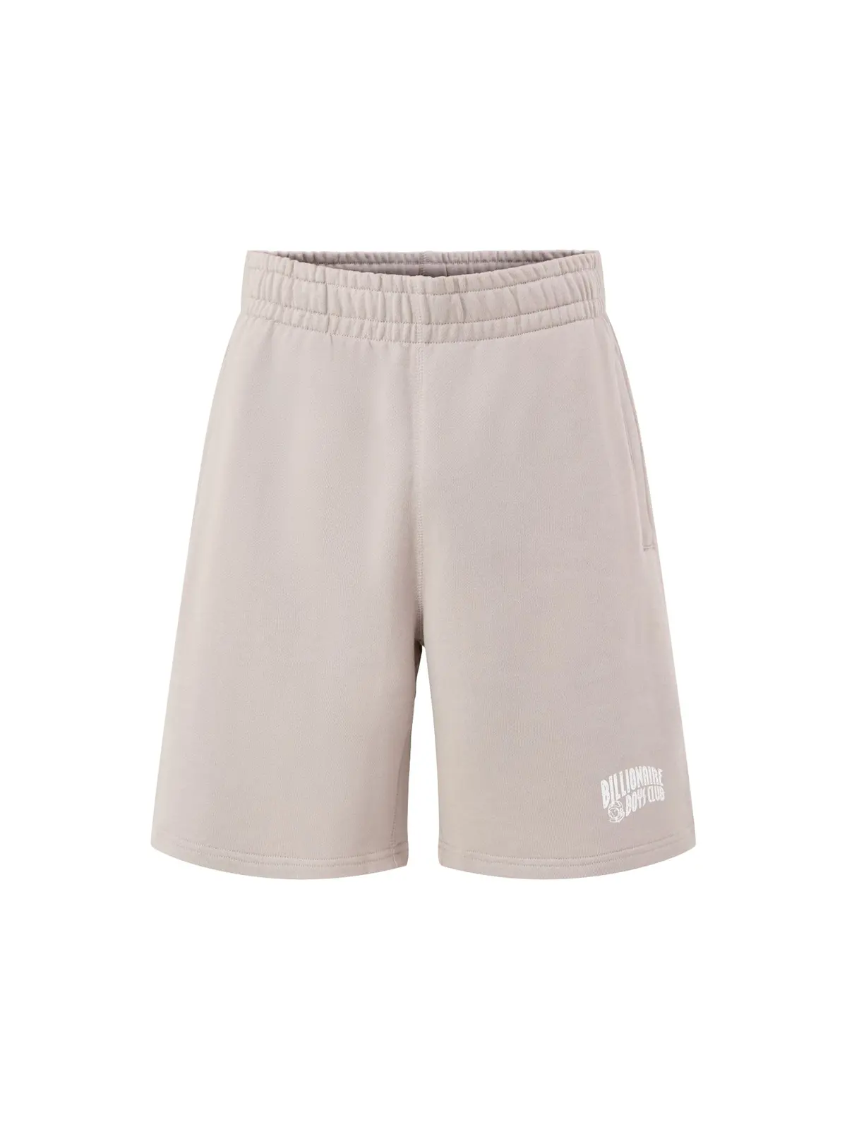 Flat Grey Cotton Small Arch Logo Shorts 1