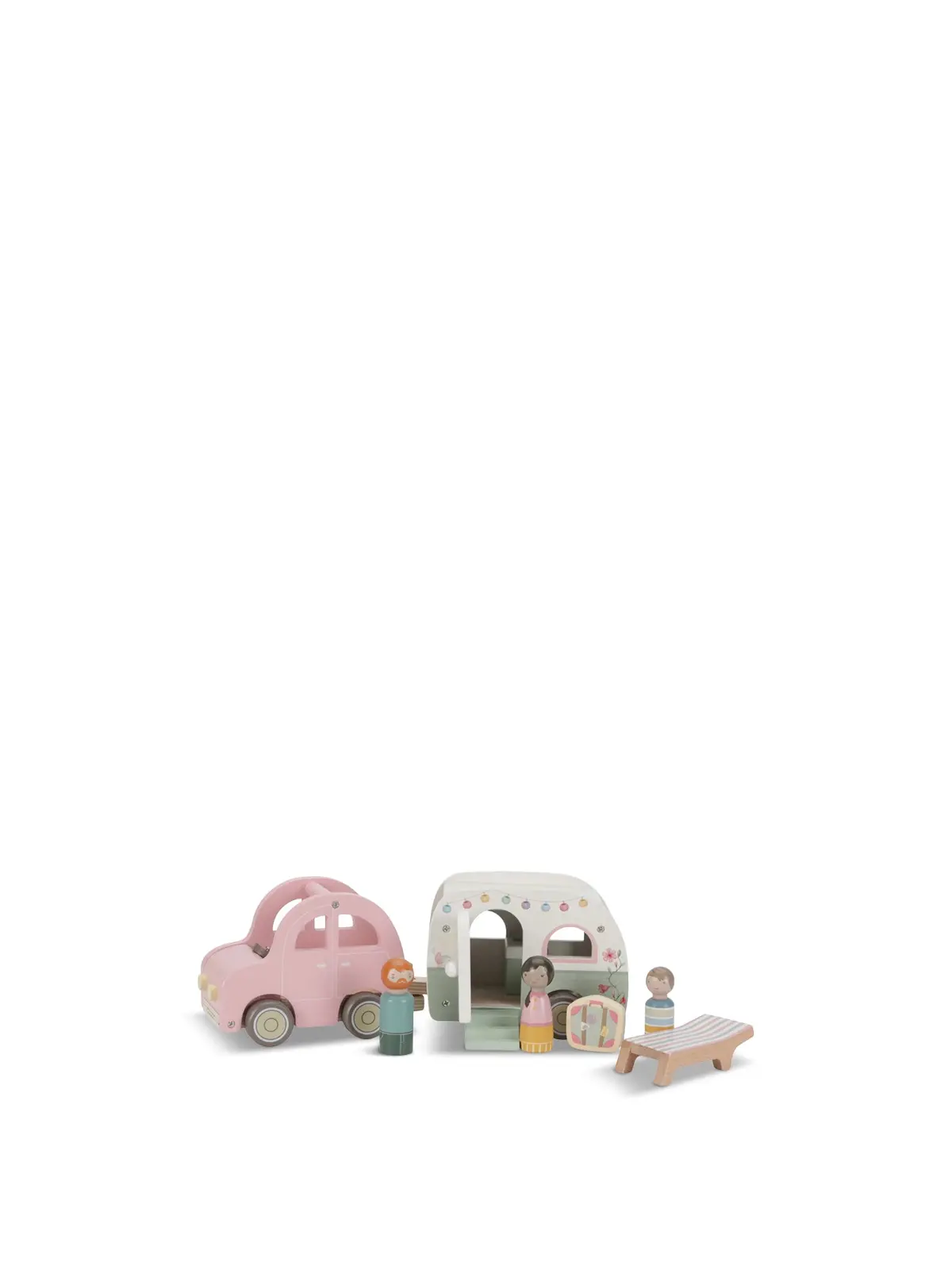 Wooden Car And Caravan Toy Set 1