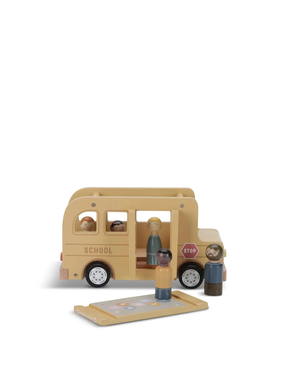 Wooden School Bus Toy Set 1