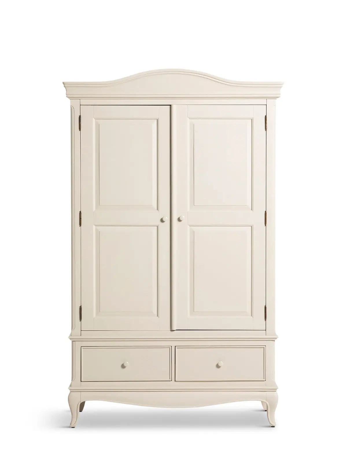 Calista Off White Wooden Double Wardrobe 1
