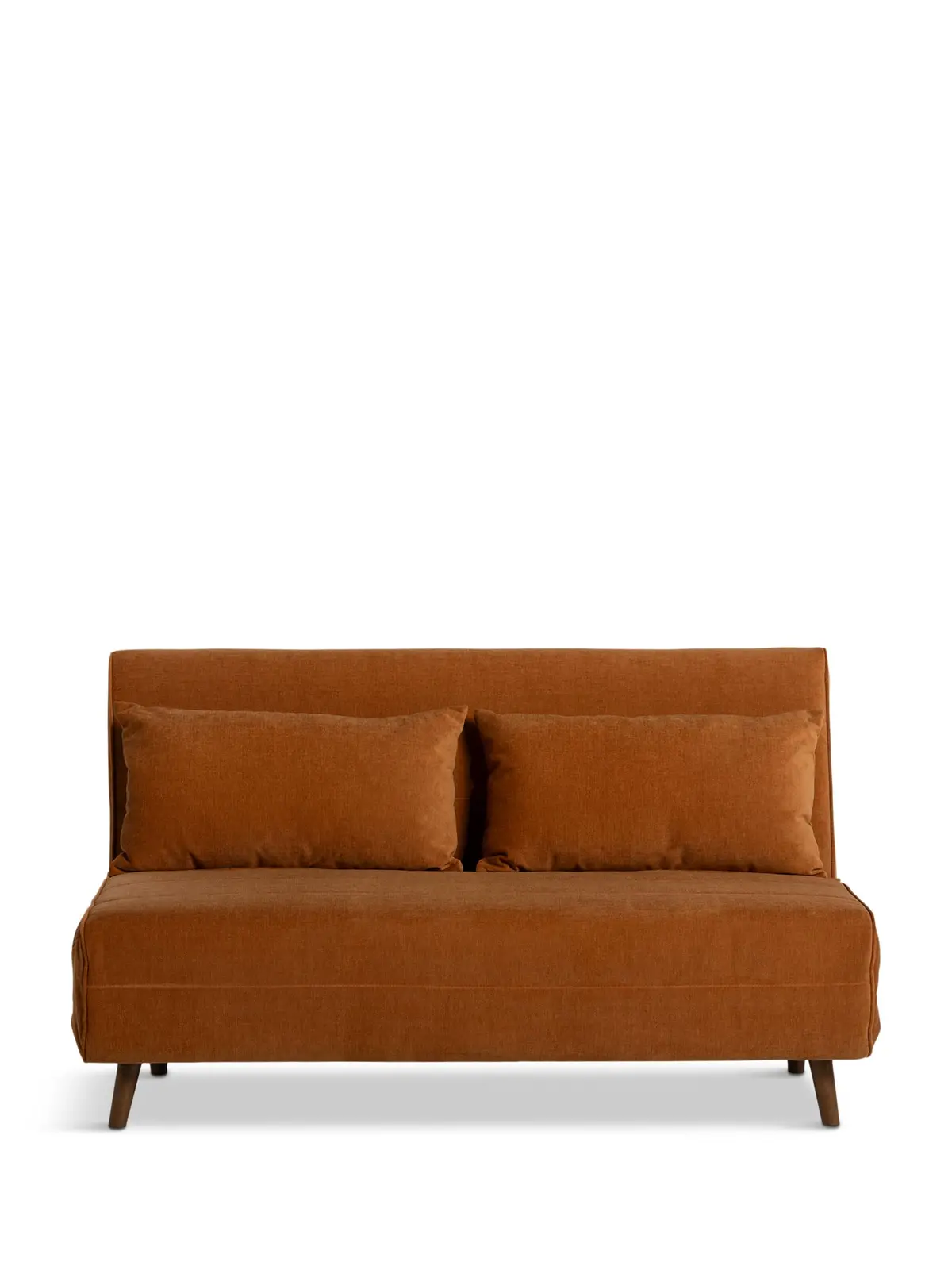 Efren Orange Fabric Sofa Bed 1